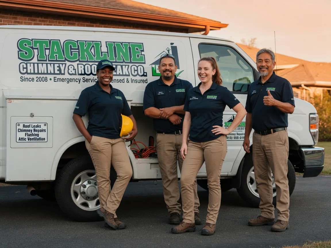 Chimney flashing repair company in Macomb, OK